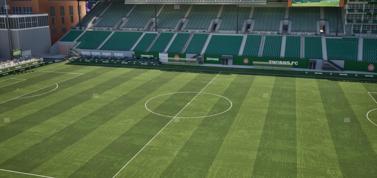 Providence Park - Section Toyota Terrace East 7 Seat View