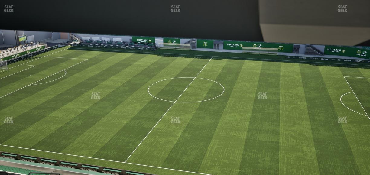 Providence Park - Section Toyota Terrace East 7 Seat View