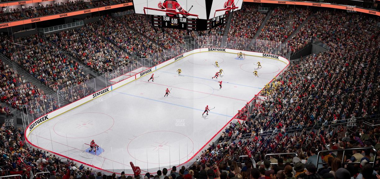 Prudential Center - Section 106 Seat View