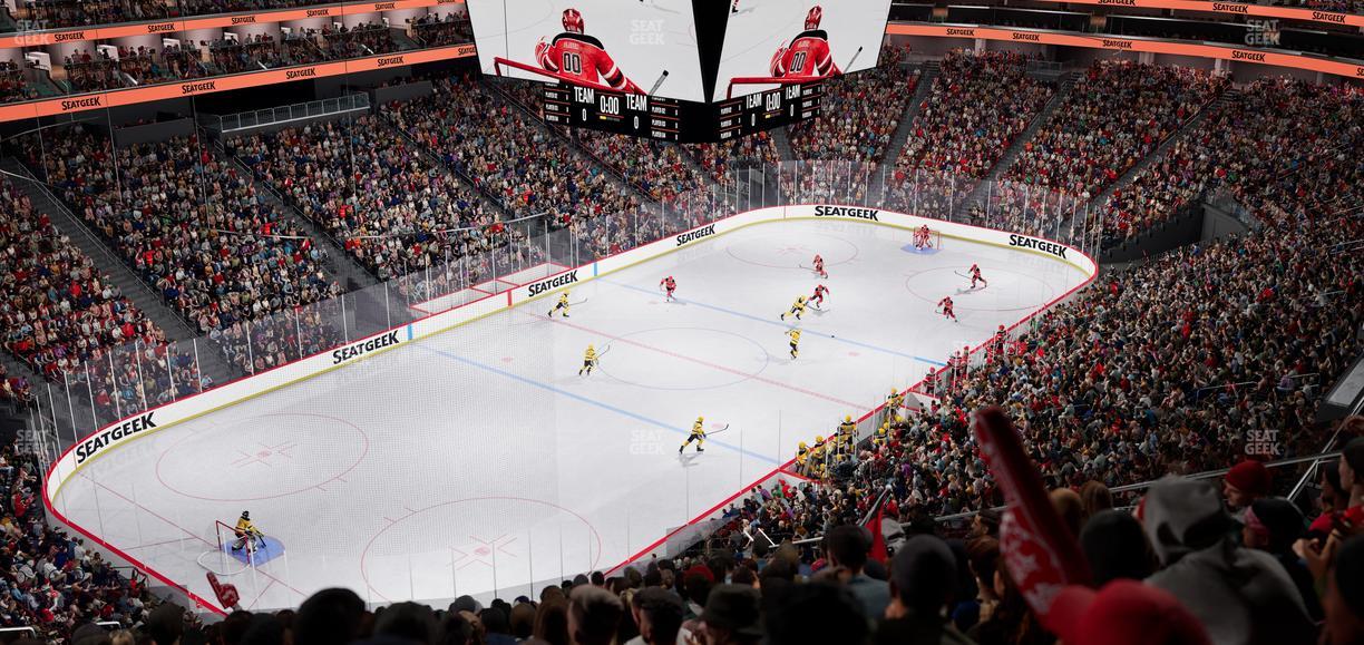 Prudential Center - Section 107 Seat View