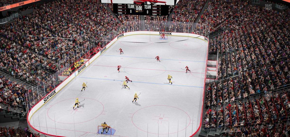 Prudential Center - Section 121 Seat View