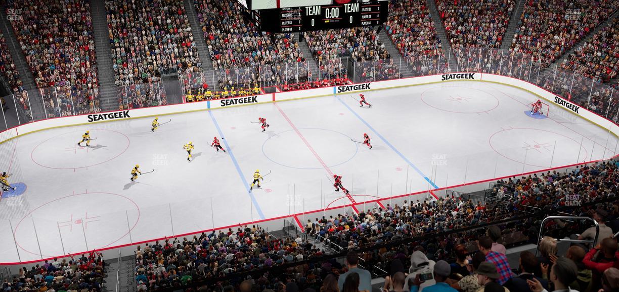 Prudential Center - Section 127 Seat View