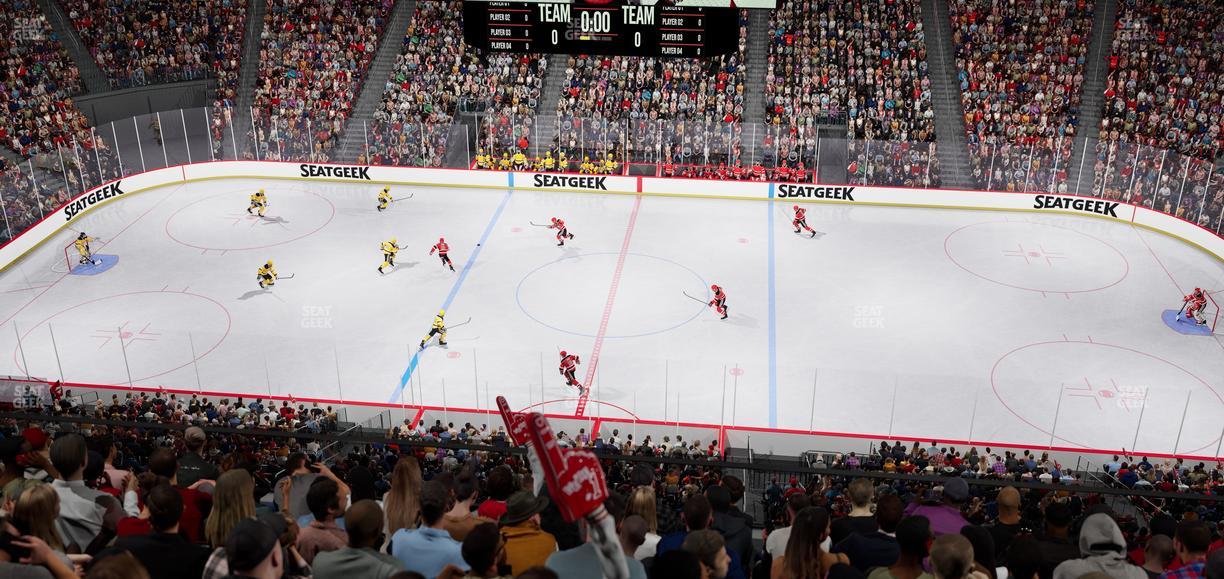 Prudential Center - Section 129 Seat View