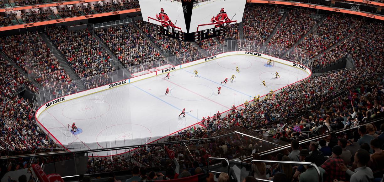 Prudential Center - Section 208 Seat View