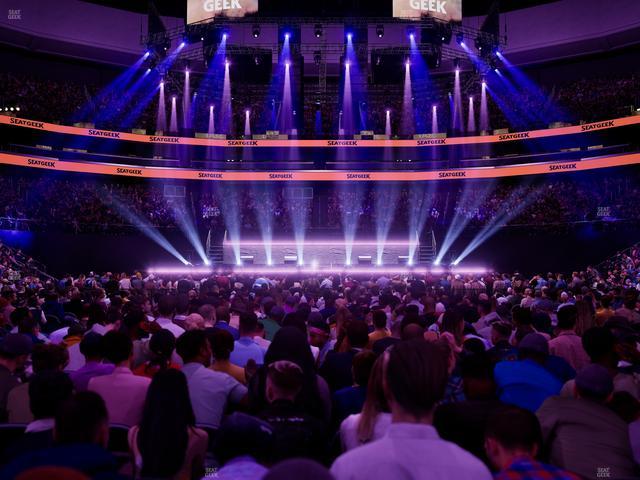 Prudential Center - Section Floor B Seat View