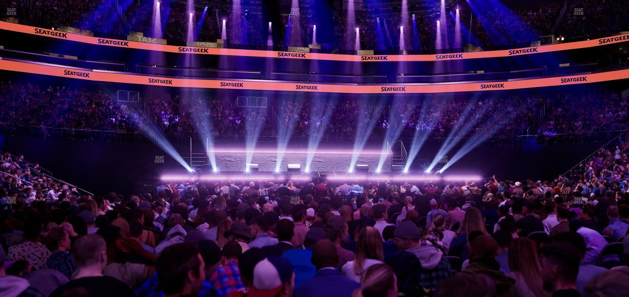 Prudential Center - Section Floor C Seat View