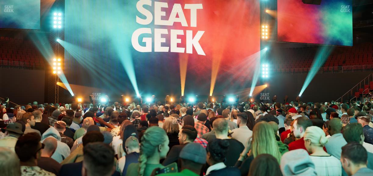 Prudential Center - Section Floor C Seat View