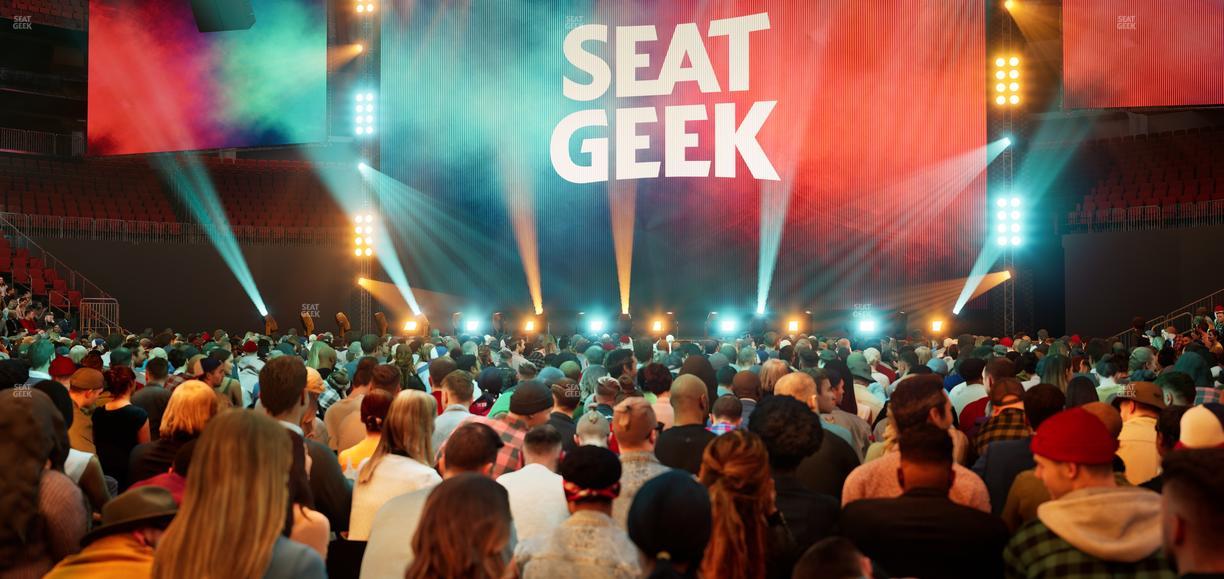 Prudential Center - Section Floor D Seat View