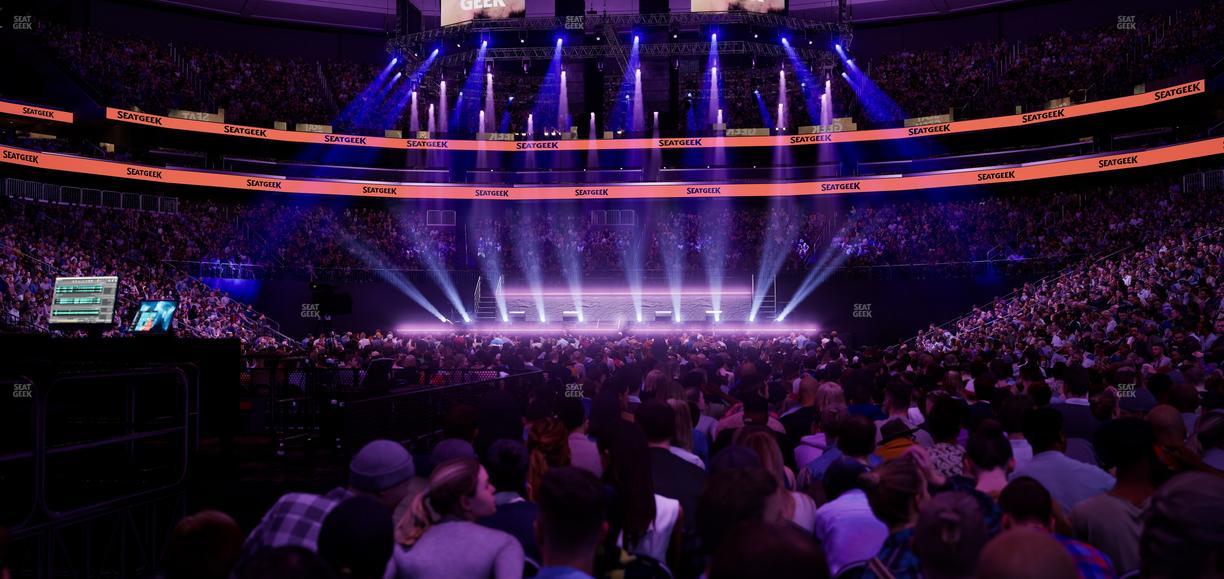 Prudential Center - Section Floor D Seat View