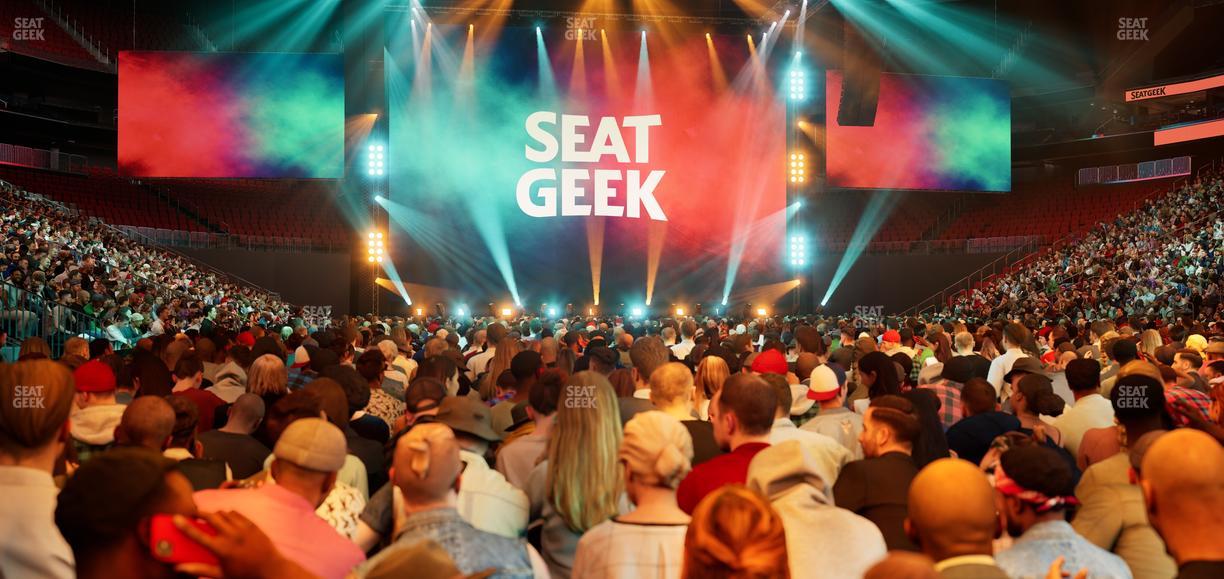 Prudential Center - Section Floor F Seat View