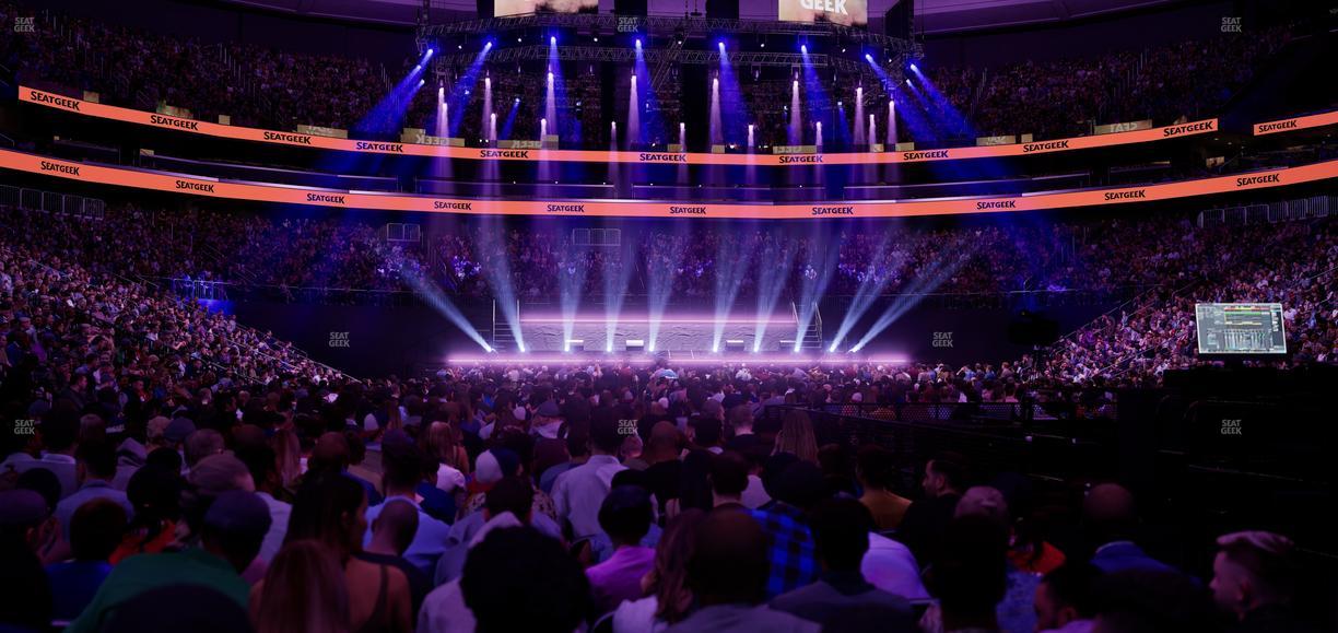 Prudential Center - Section Floor F Seat View