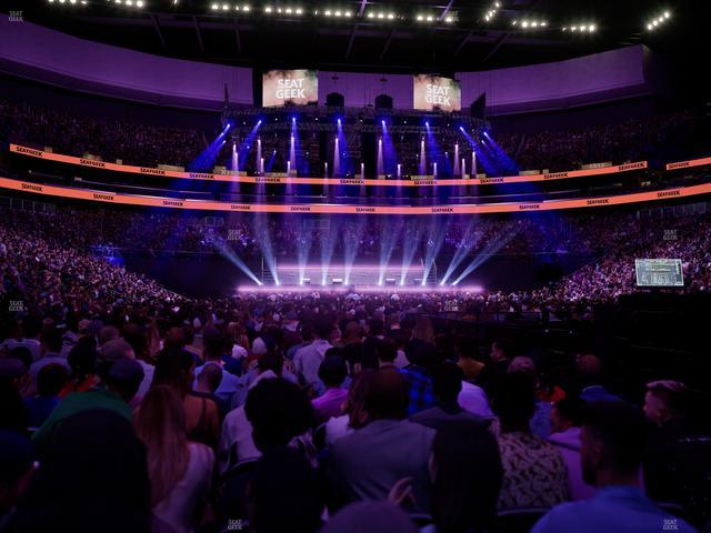 Prudential Center - Section Floor F Seat View