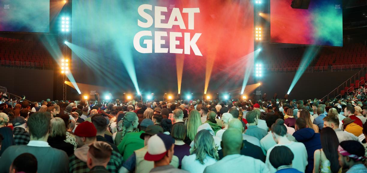 Prudential Center - Section Floor F Seat View