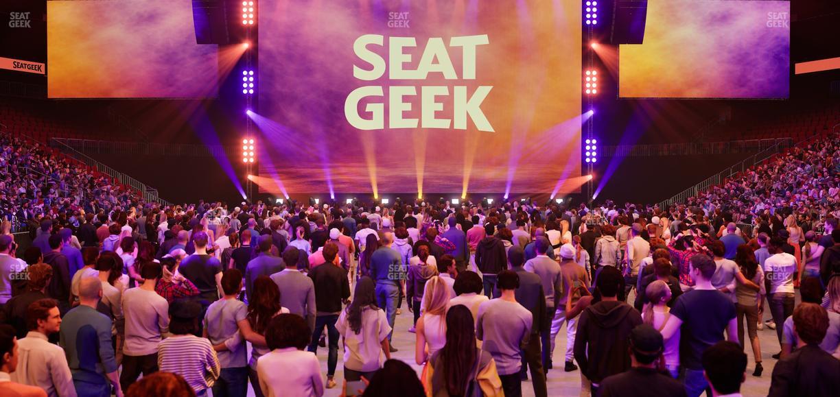 Prudential Center - Section Ga Floor Seat View