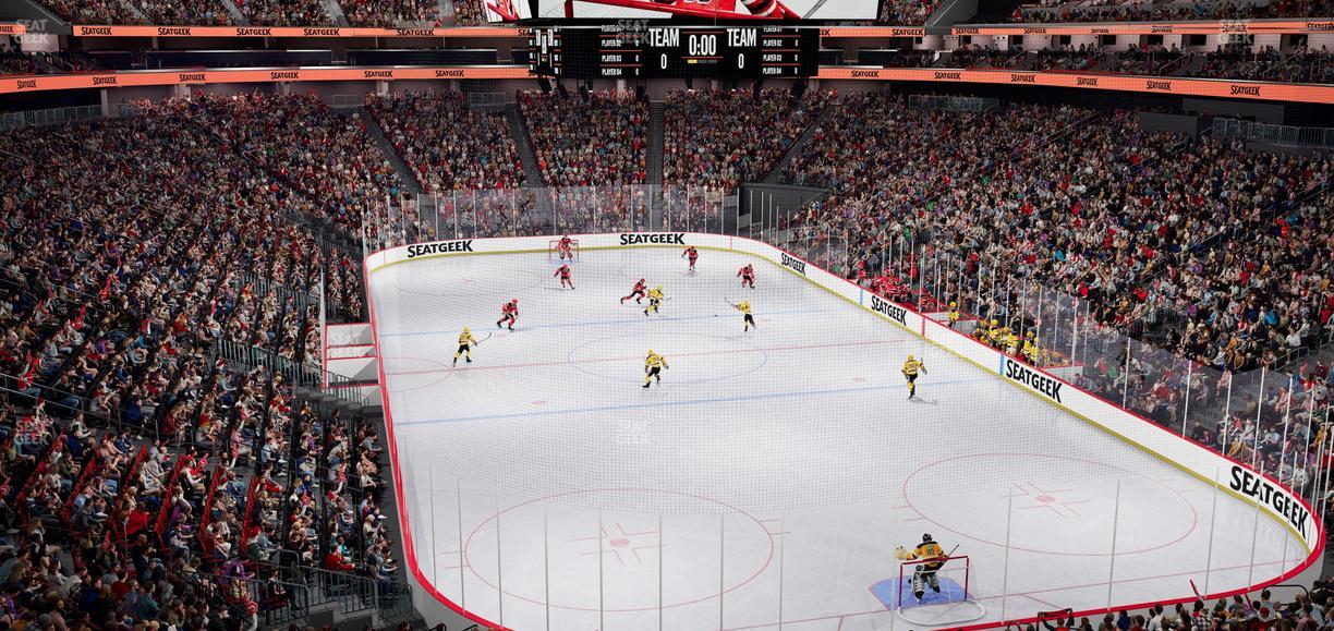 Prudential Center - Section Loft Loge Box 1 Seat View