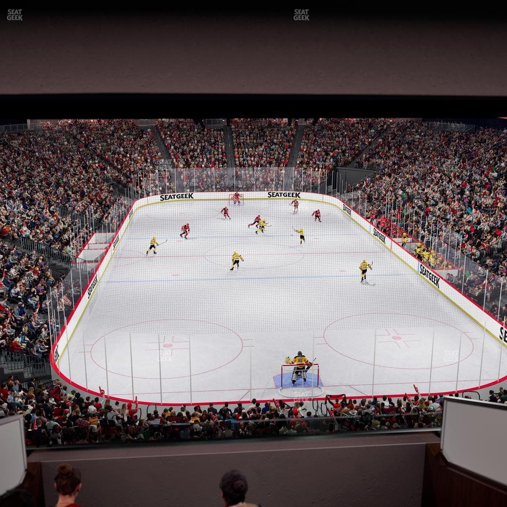 Prudential Center - Section Loft Loge Box 4 Seat View