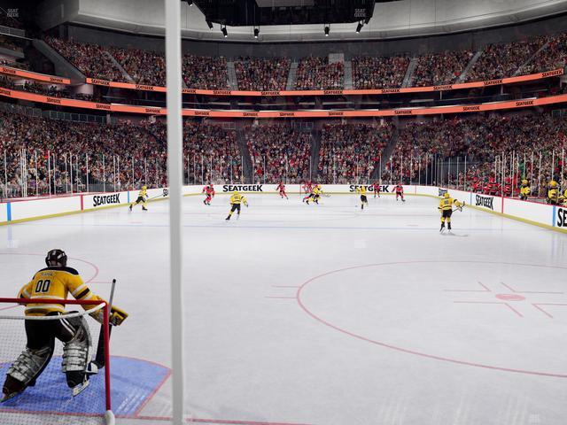 Official view from Section Pl 3 at Prudential Center