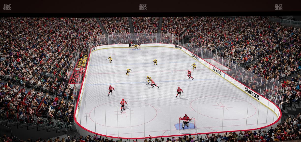 Prudential Center - Section Restaurant Ledge 4 Seat View