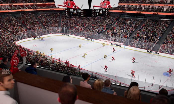 Prudential Center - Section Verizon Lounge Box 10 Seat View