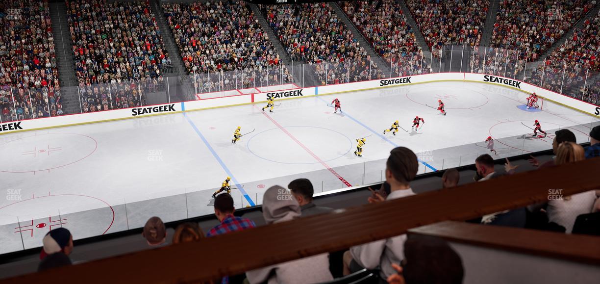 Prudential Center - Section Verizon Lounge Box 4 Seat View