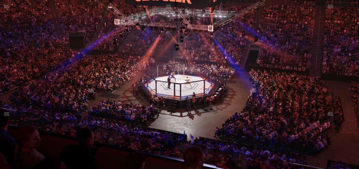Prudential Center - Section Verizon Lounge Box 6 Seat View