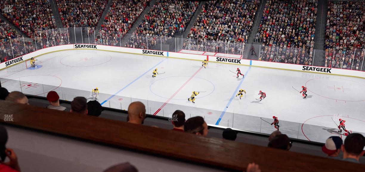 Prudential Center - Section Verizon Lounge Box 6 Seat View