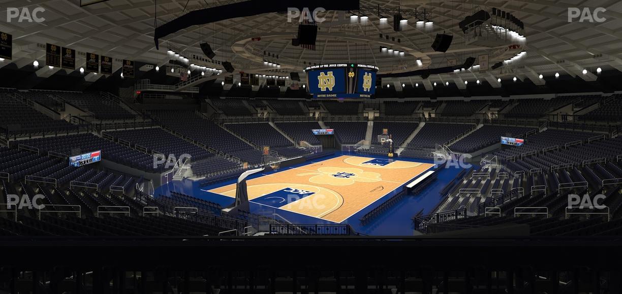 Purcell Pavilion at the Joyce Center - Section 104 Seat View