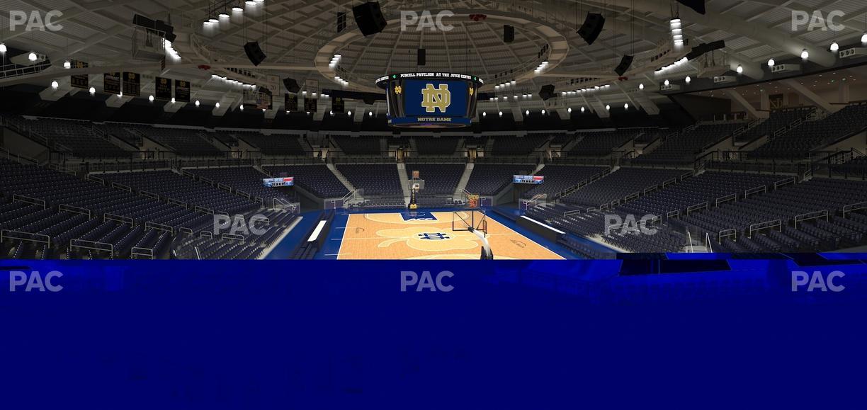 Purcell Pavilion at the Joyce Center - Section 106 Seat View