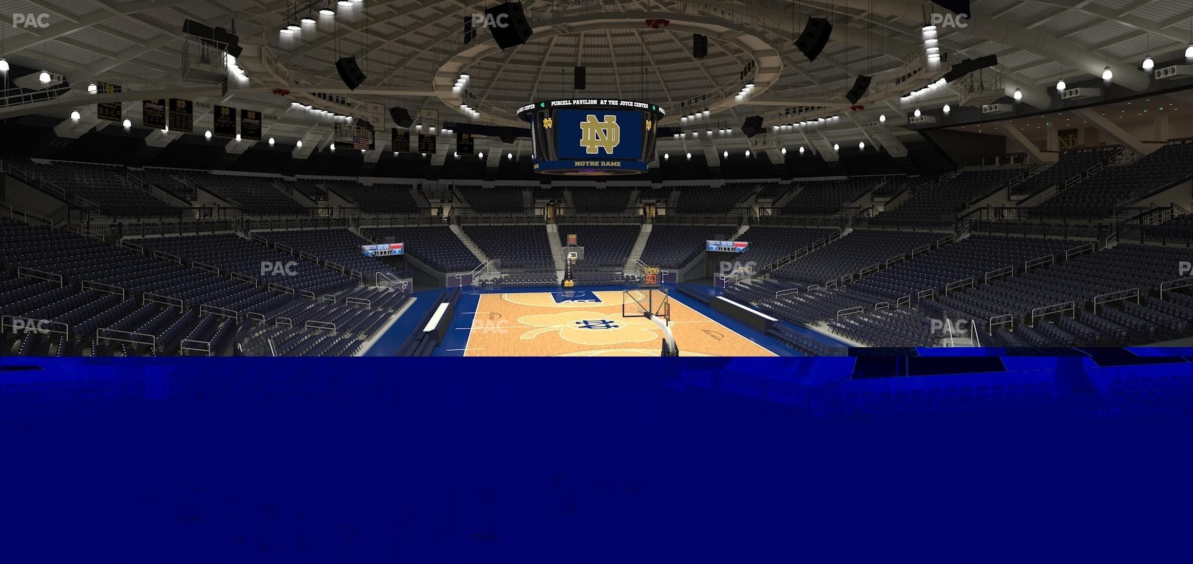 Purcell Pavilion at the Joyce Center - Section 106 Seat View
