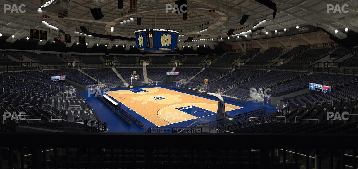 Purcell Pavilion at the Joyce Center - Section 107 Seat View