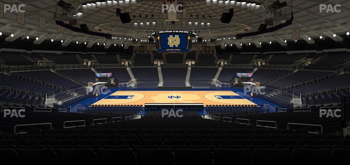 Purcell Pavilion at the Joyce Center - Section 110 Seat View