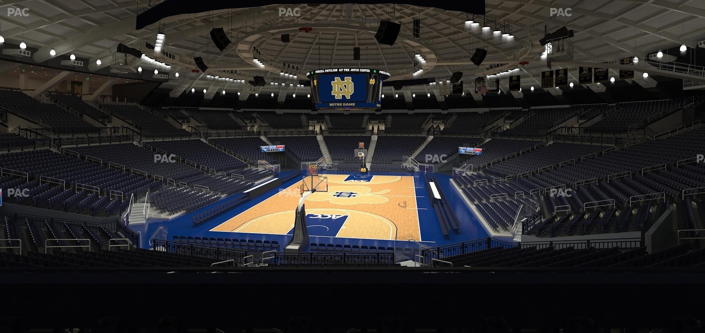 Purcell Pavilion at the Joyce Center - Section 114 Seat View