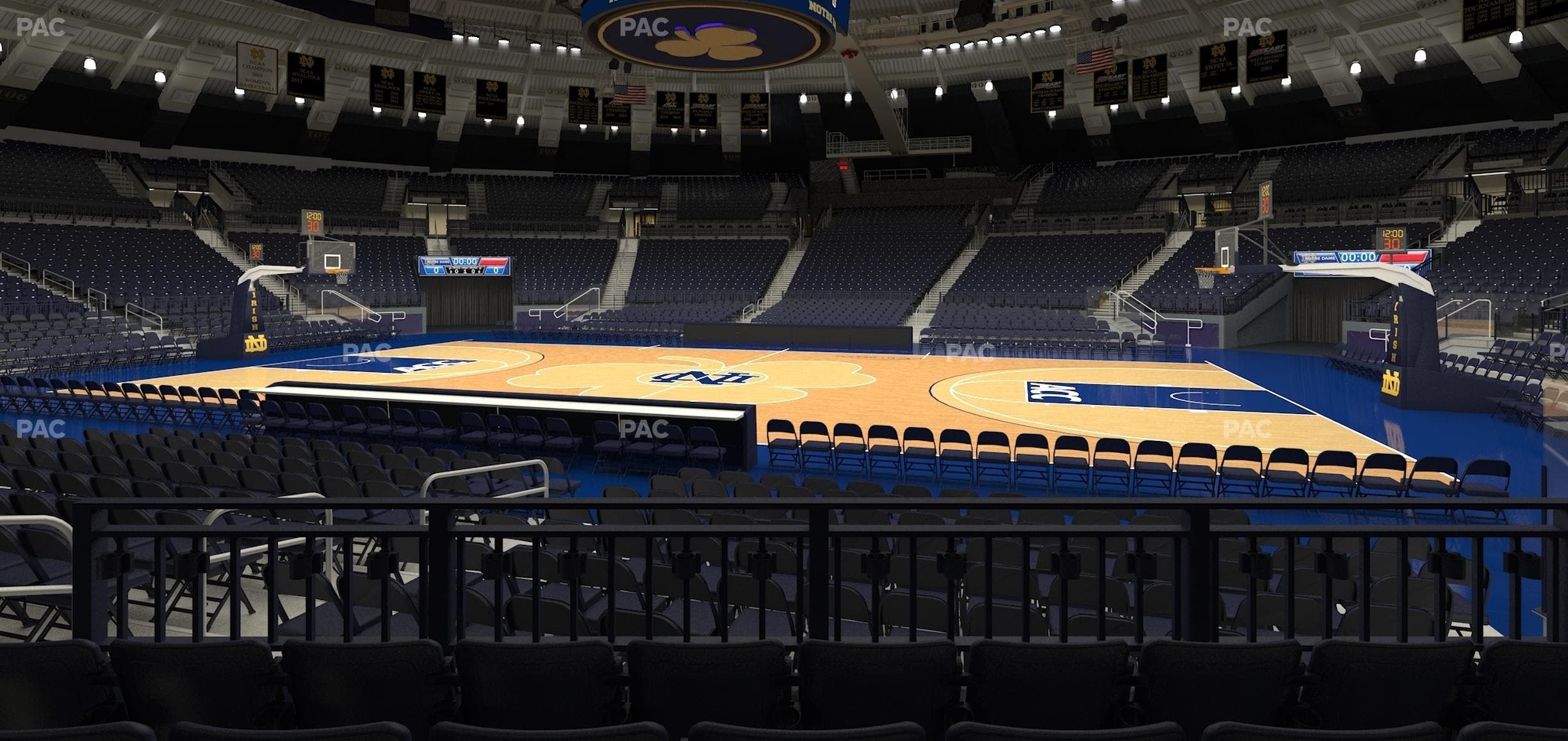 Purcell Pavilion at the Joyce Center - Section 18 Seat View