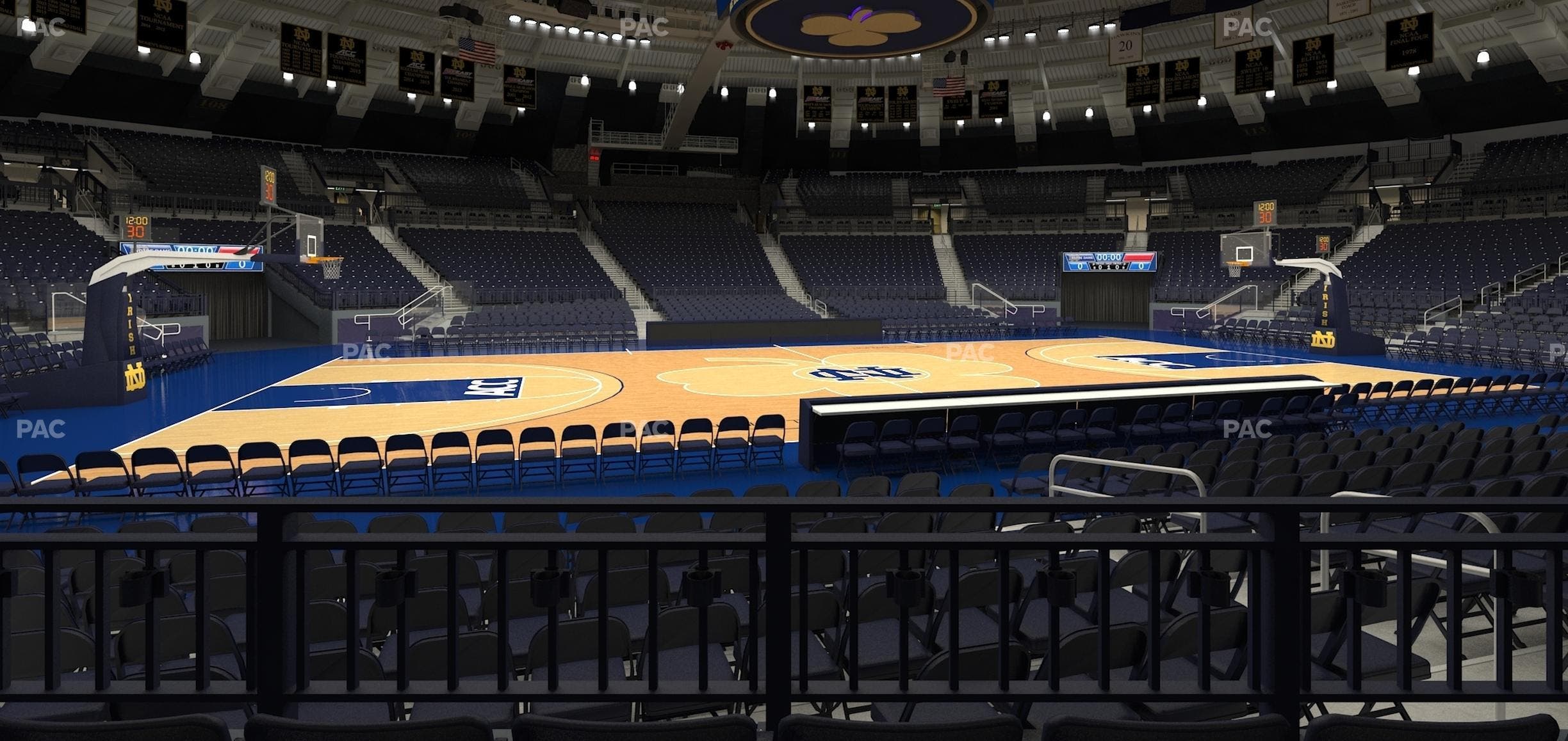Purcell Pavilion at the Joyce Center - Section 2 Seat View