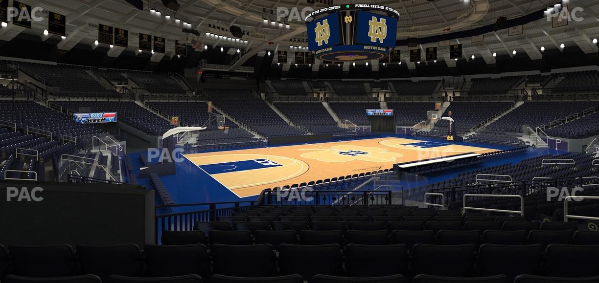 Purcell Pavilion at the Joyce Center - Section 3 Seat View
