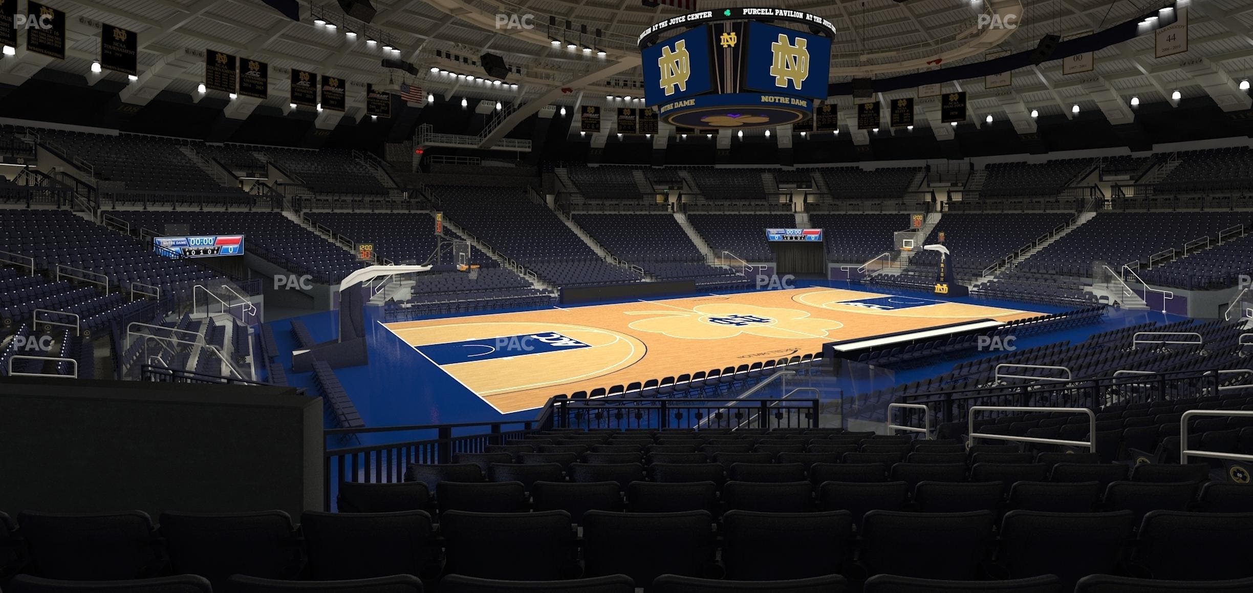 Purcell Pavilion at the Joyce Center - Section 3 Seat View