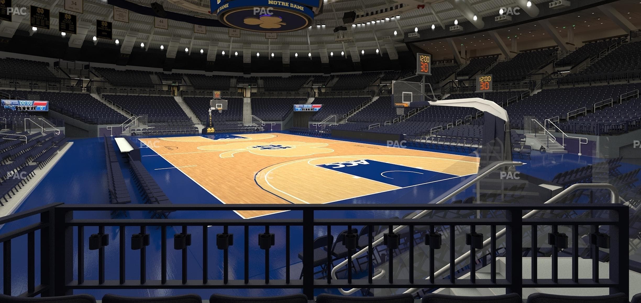 Purcell Pavilion at the Joyce Center - Section 7 Seat View