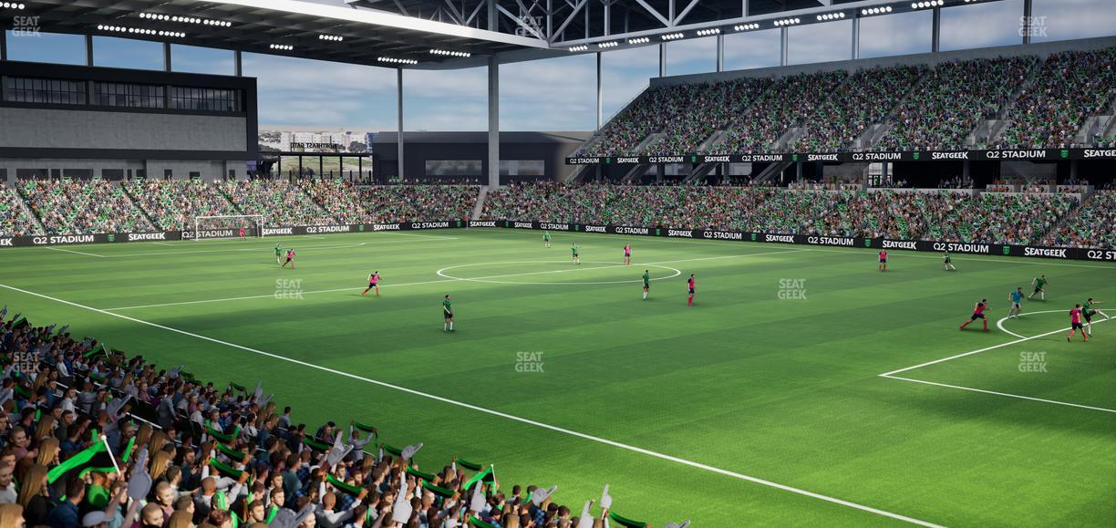 Q2 Stadium - Section 107 Seat View