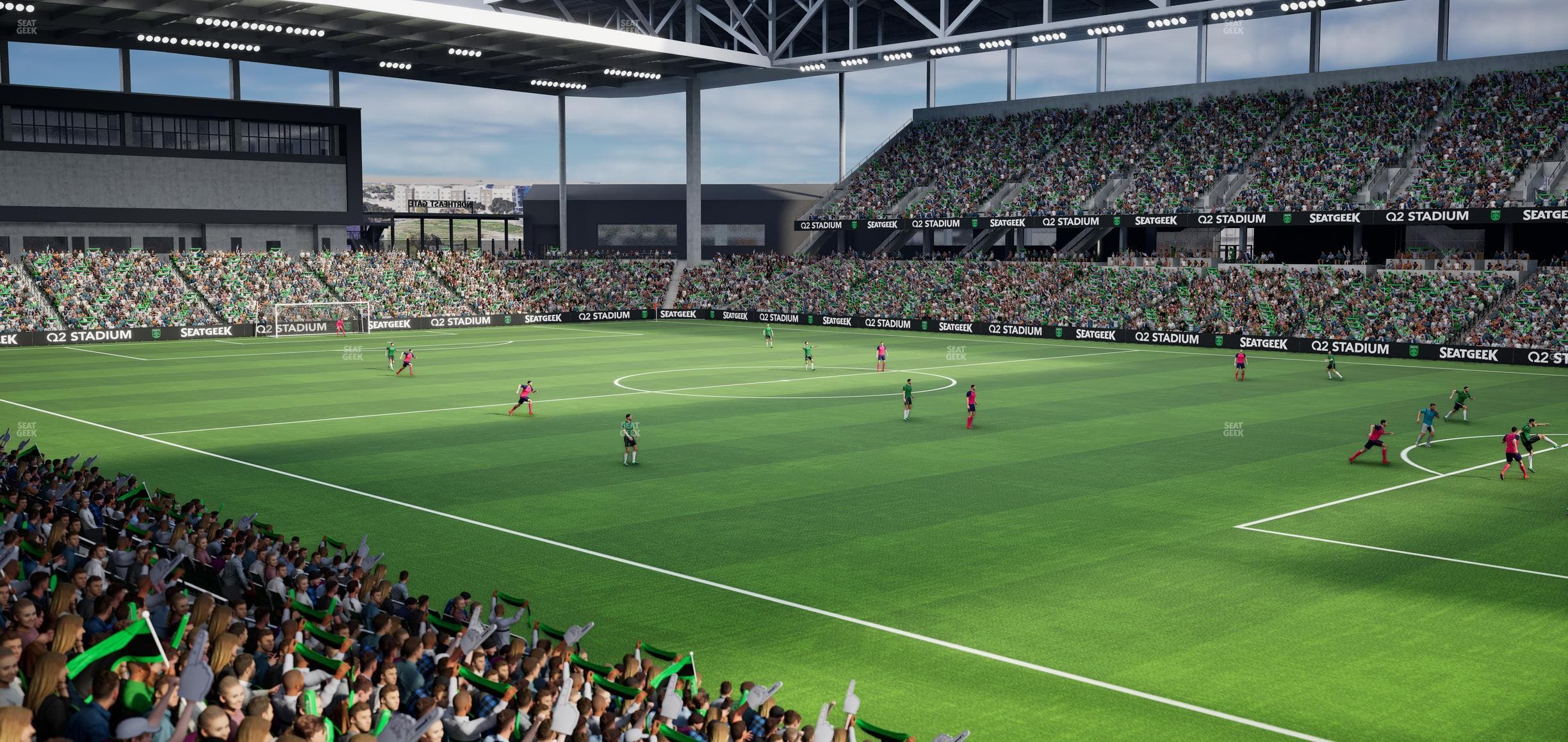 Q2 Stadium - Section 107 Seat View