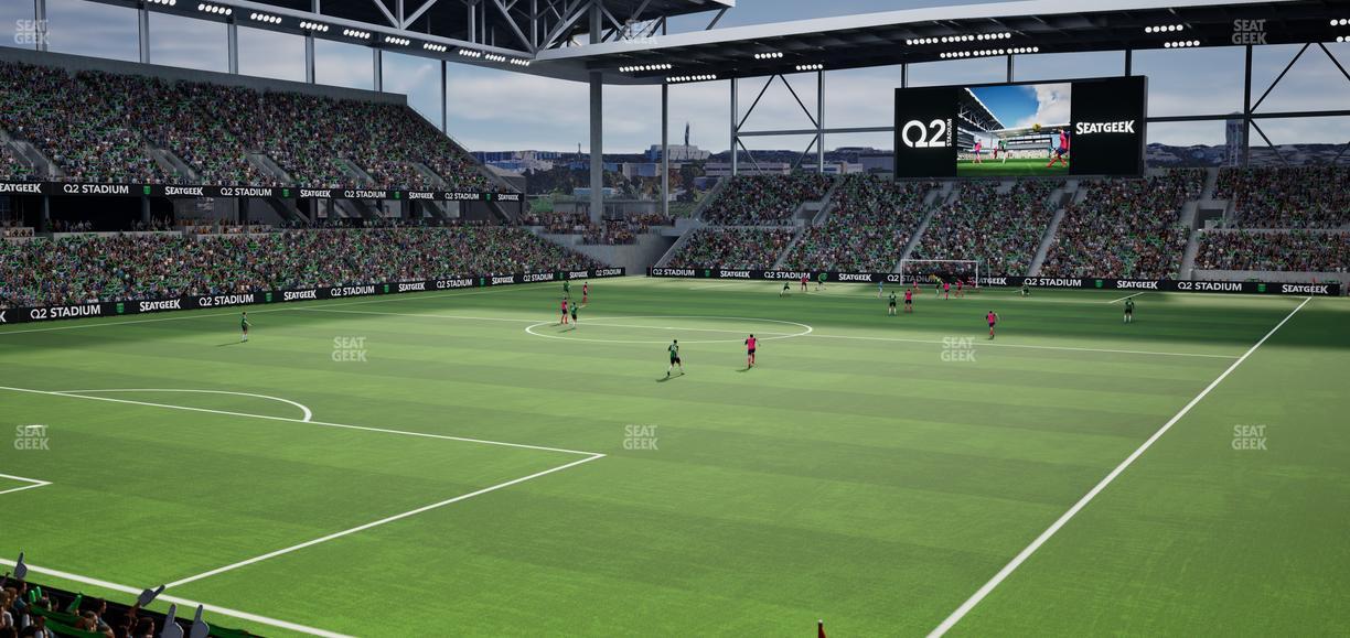 Q2 Stadium - Section 120 Seat View