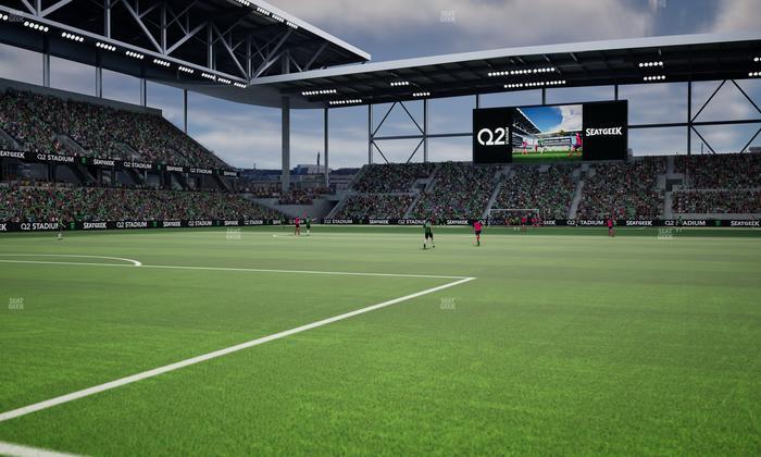 Q2 Stadium - Section 121 Seat View