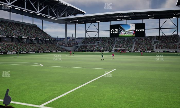 Q2 Stadium - Section 121 Seat View