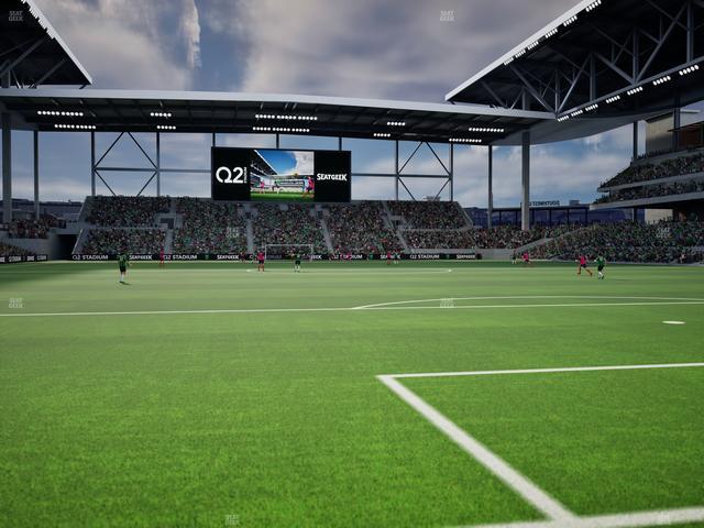 Q2 Stadium - Section 124 Seat View
