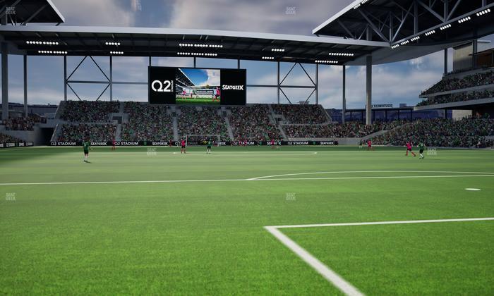 Q2 Stadium - Section 124 Seat View