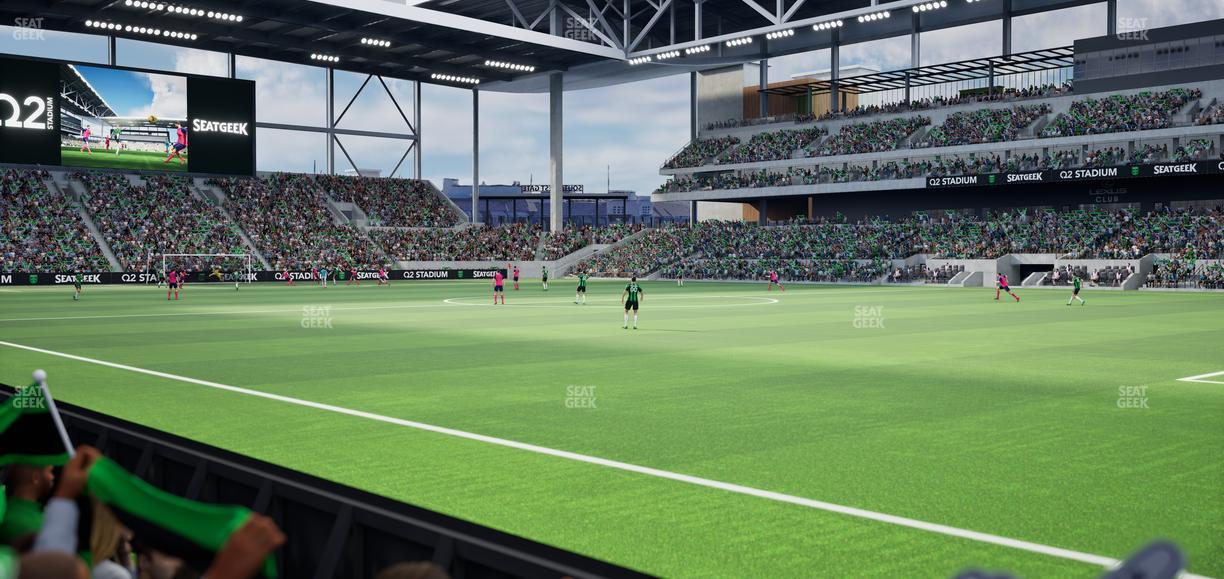 Q2 Stadium - Section 128 Seat View