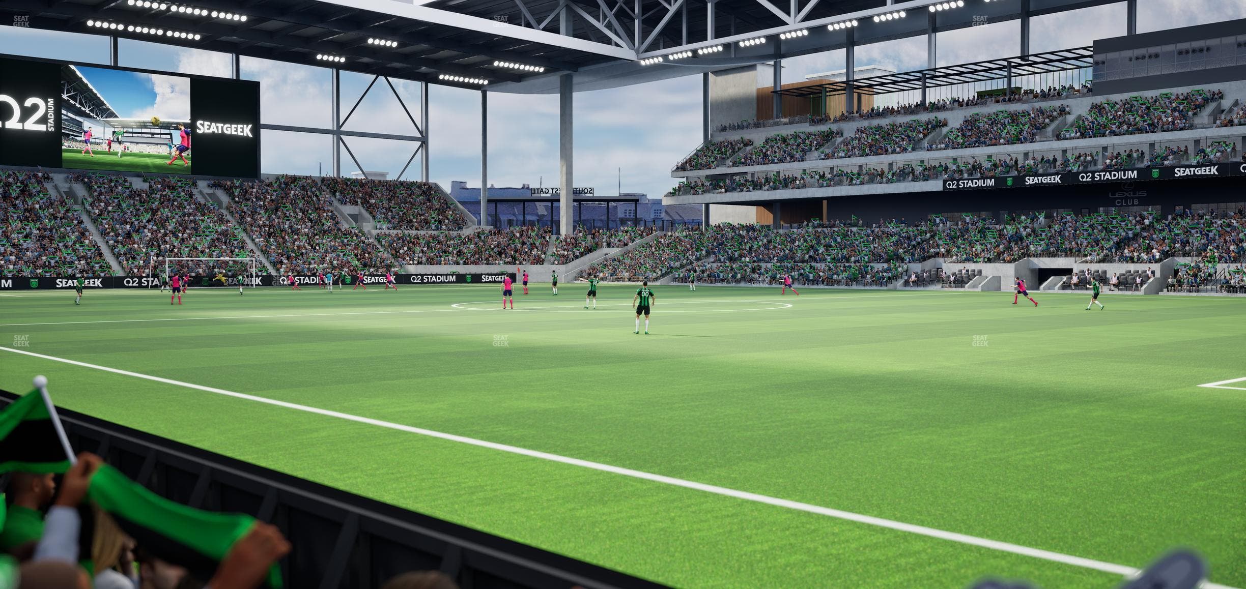 Q2 Stadium - Section 128 Seat View