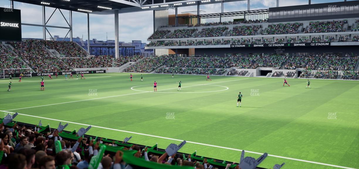 Q2 Stadium - Section 129 Seat View