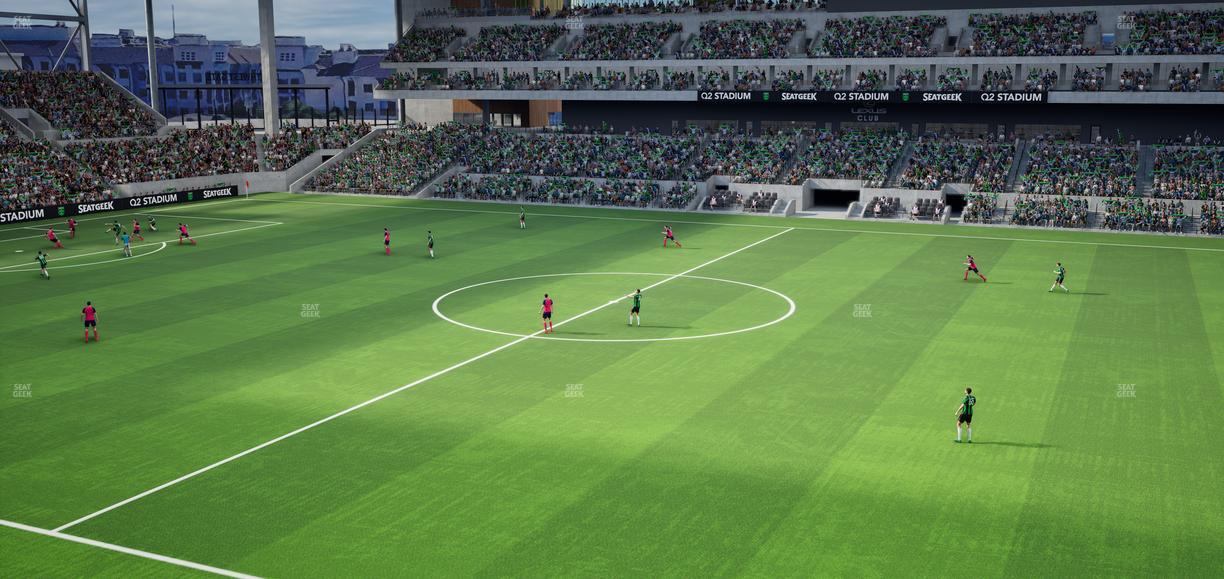 Q2 Stadium - Section 230 Seat View
