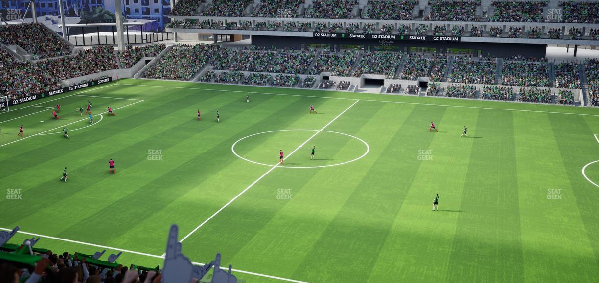 Q2 Stadium - Section 230 Seat View