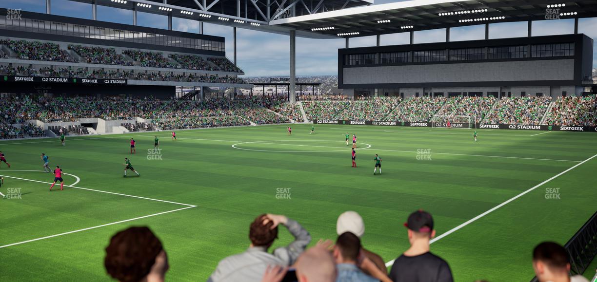 Q2 Stadium - Section Chevron Community Corner 1 A Seat View